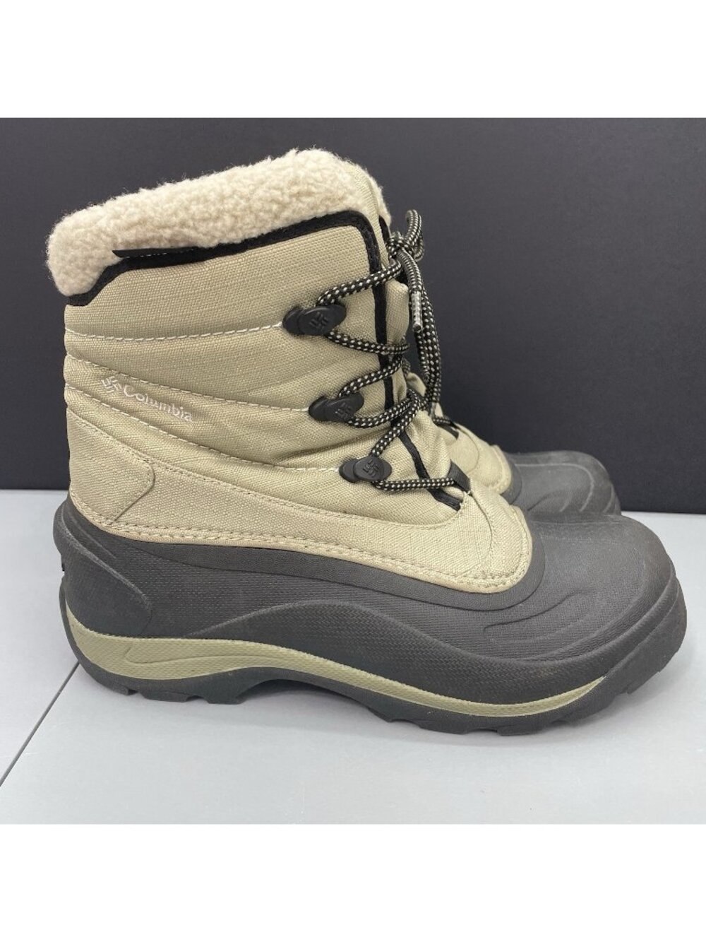 Columbia Cascadian‎ Trinity Snow Winter Boots Waterproof Insulated Tan Womens 9